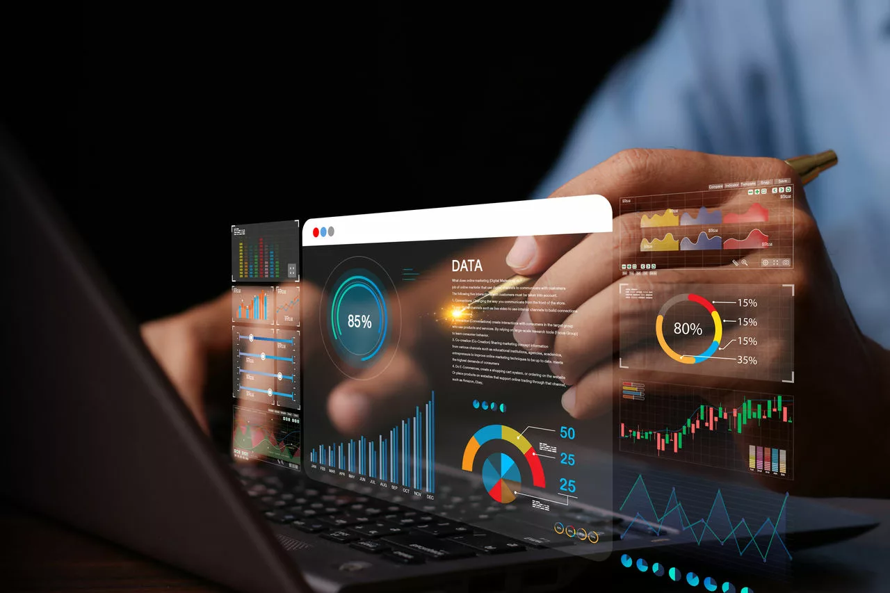 Data analyst working